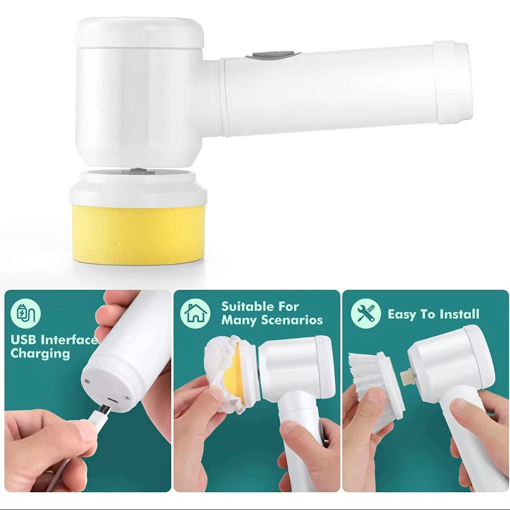 CleanzyraX AutoCleaner Pro™ – Draadloze 360° Elektrische Multi-Surface Power Cleaner White